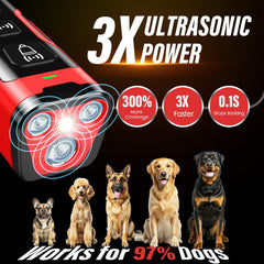 YUYQA bark deterrent with six training modes adapts to different dogs for effective guidance
