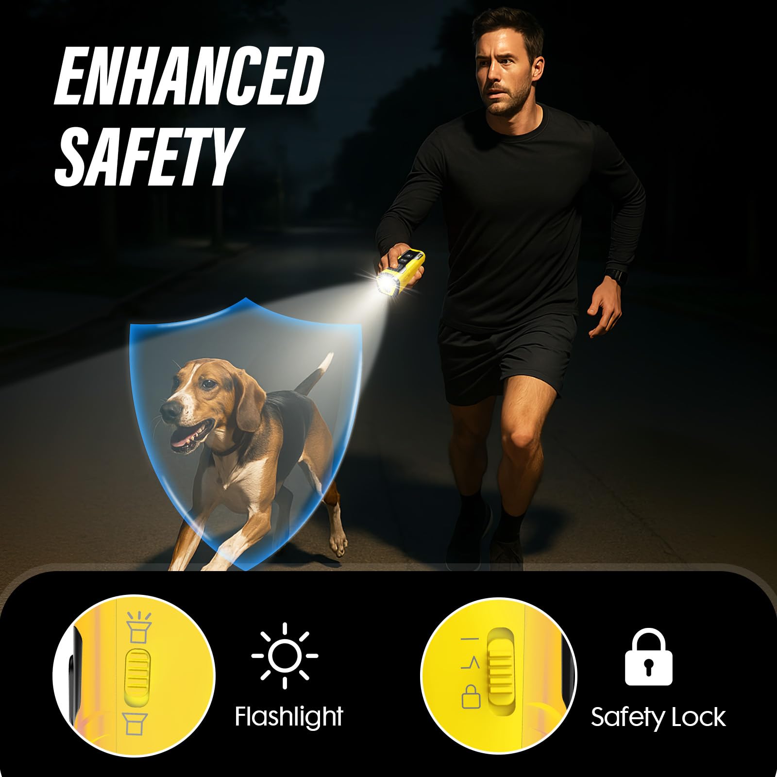 YUYQA compact device held in hand for portability