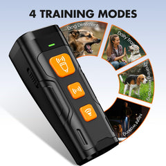 YUYQA dog bark deterrent device packaging box shows complete ready-to-use setup.