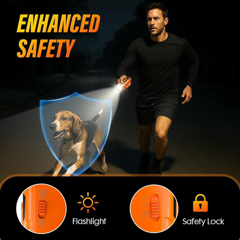 YUYQA portable-use deterrent helps curb barking during walks.