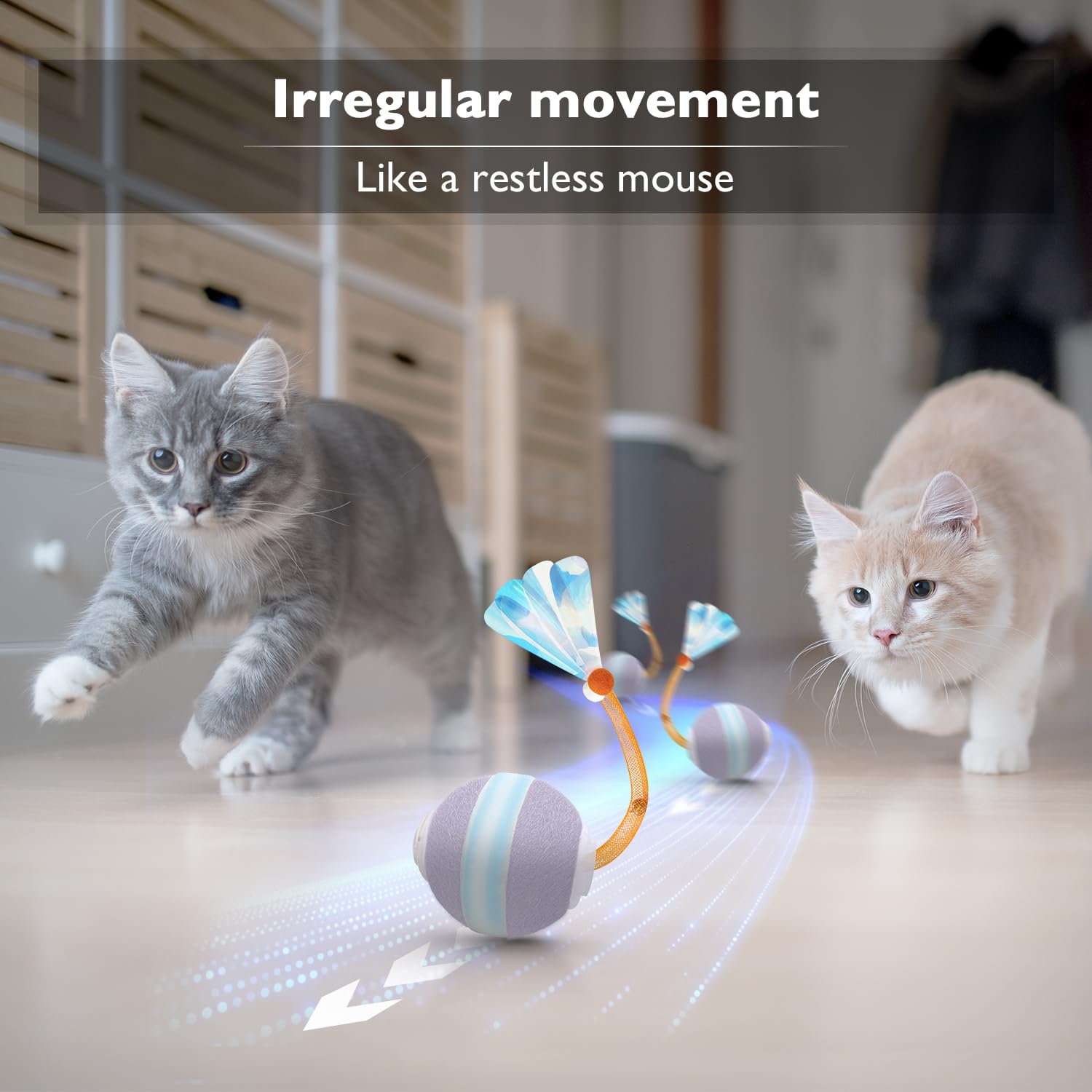 YVE LIFE Cat Ball paw-friendly texture supports gentle tactile exploration during play