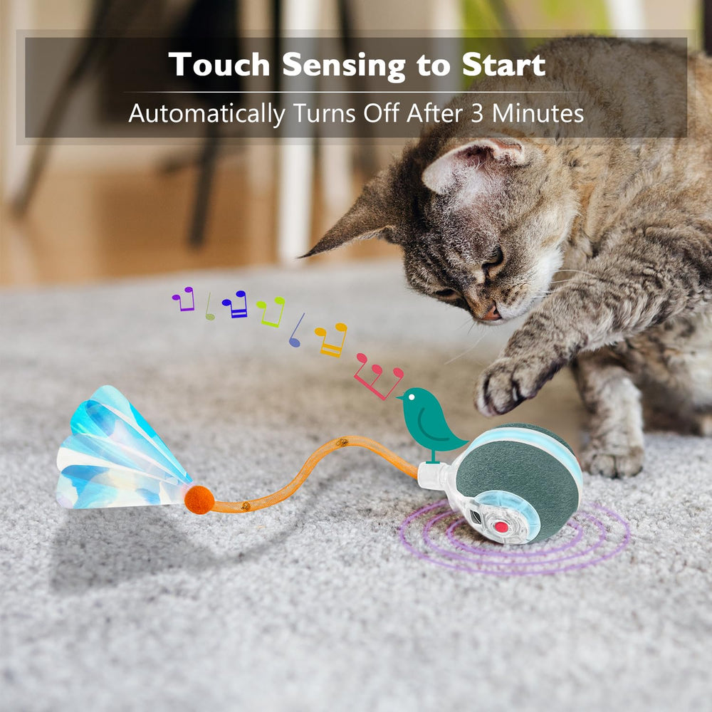 YVE LIFE interactive cat ball USB-C charging port for cordless play
