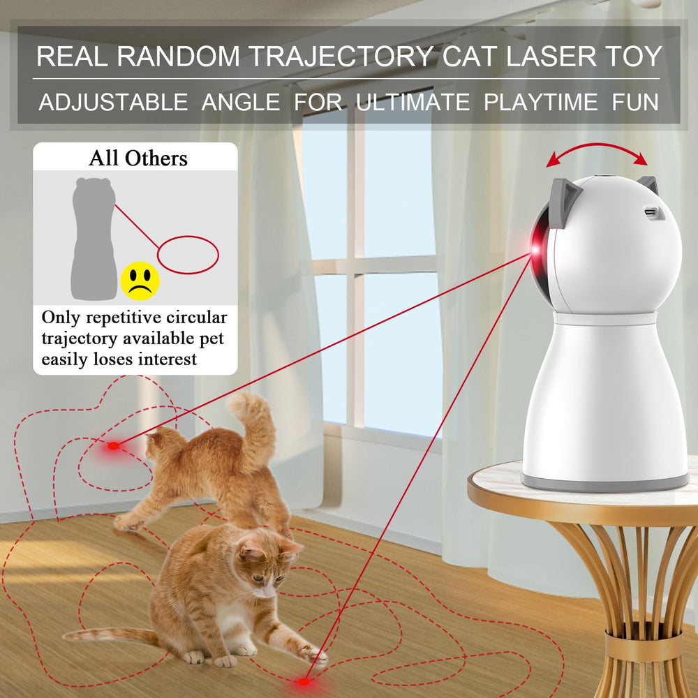 YVE LIFE Laser Toy uses motion-activated sensor to start chases