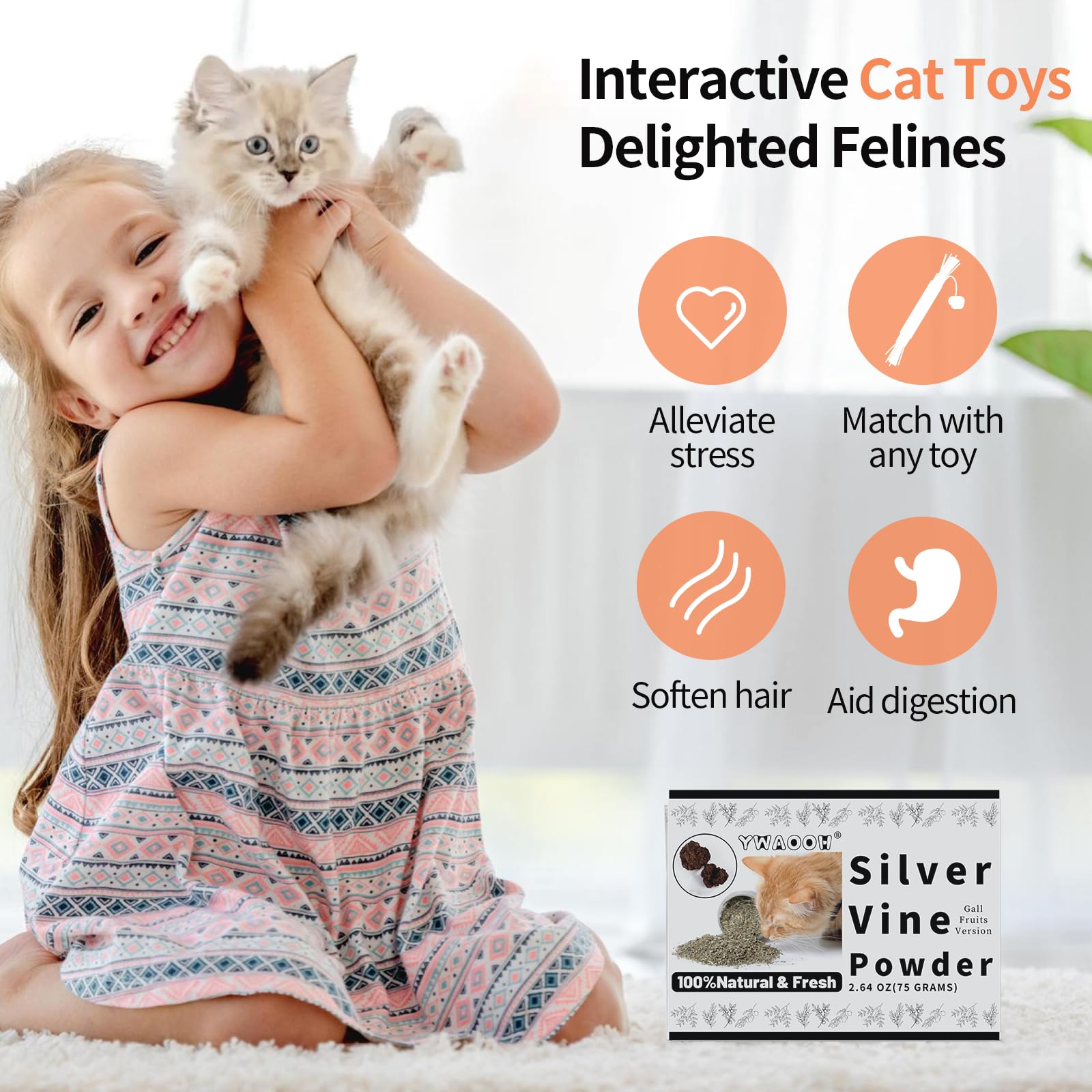 YWAOOH silvervine powder ready to use on toys.