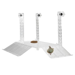 YXQ Hanging Turtle Platform acrylic basking area enables clear viewing and easy observation.