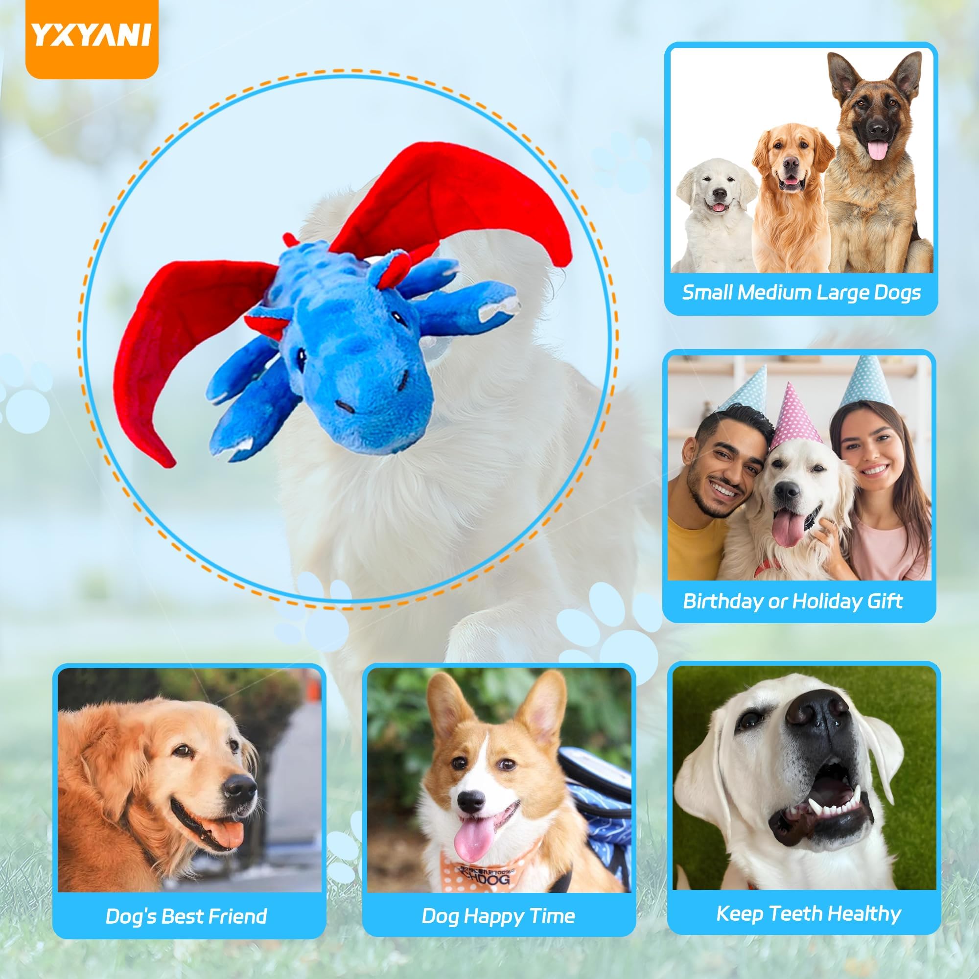 YXYANI dinosaur toy supports gentle teeth cleaning through chewing