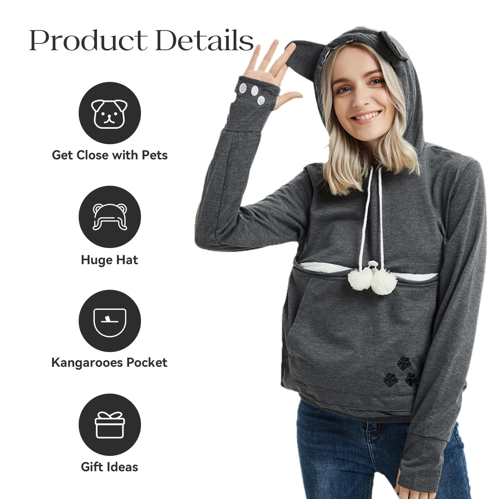YYW outer hood design demonstrated for rainy-day wear