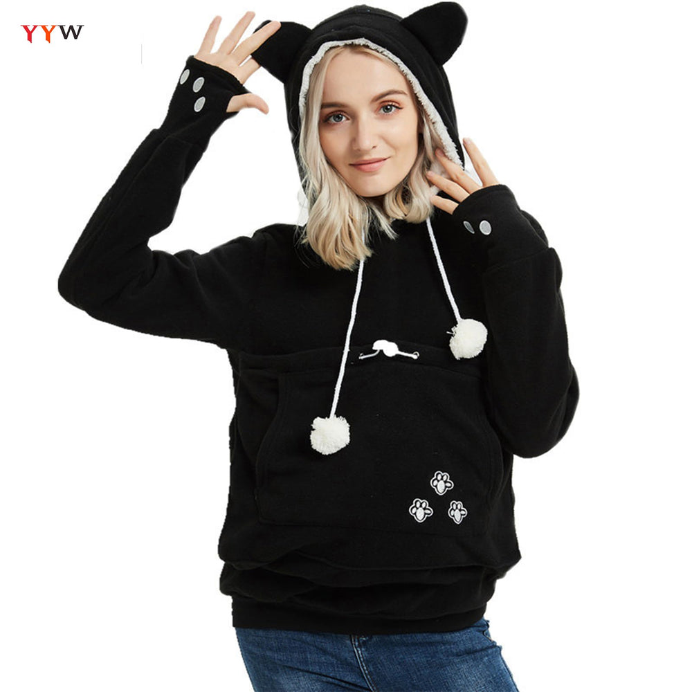 YYW Womens Pet Hoodie size guide helps you choose a comfy loose fit.