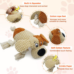 YZHDUXIU crocodile plush toy closeup showing durable chew texture