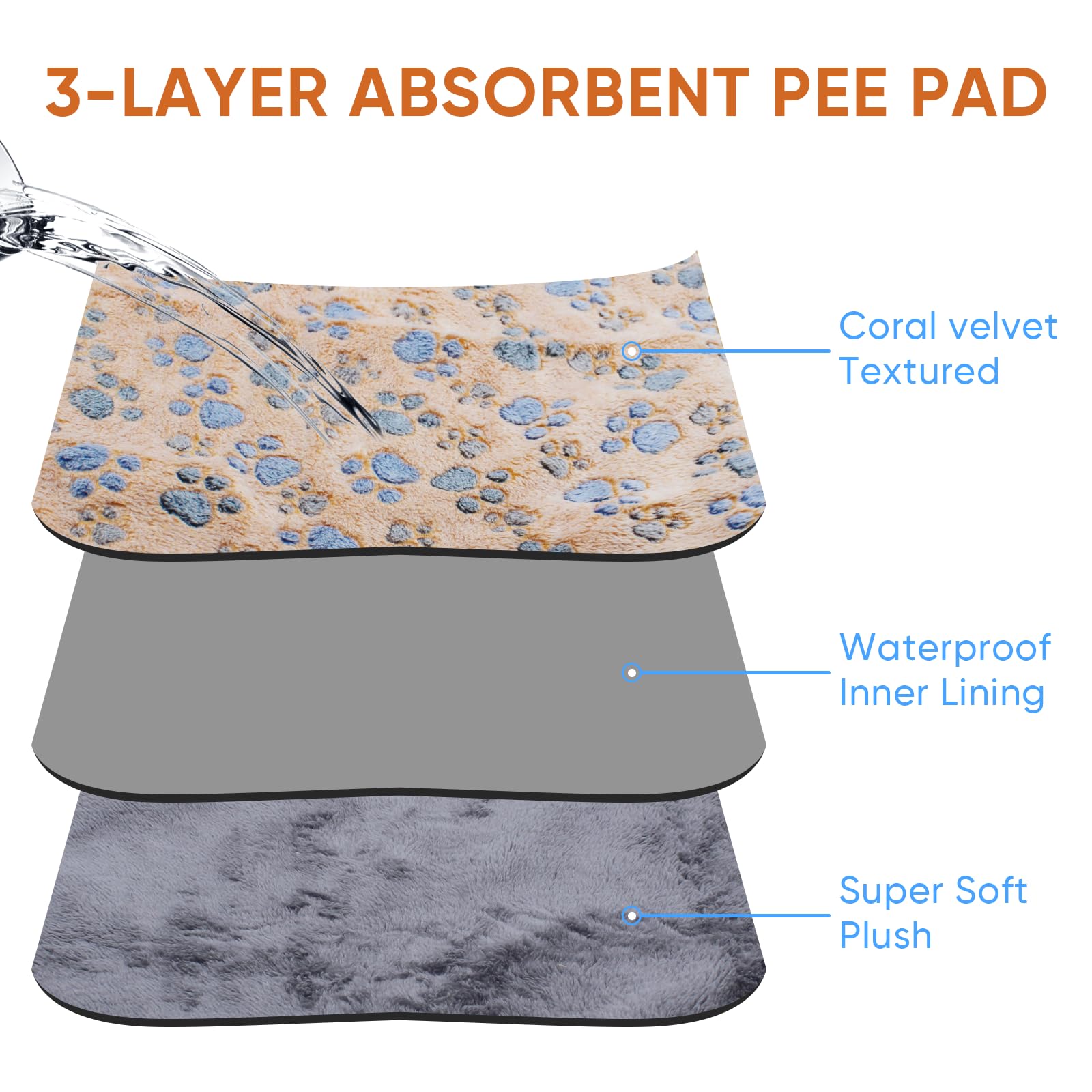 YZHDUXIU dog blanket double-sided flannel keeps pets cozy and warm.