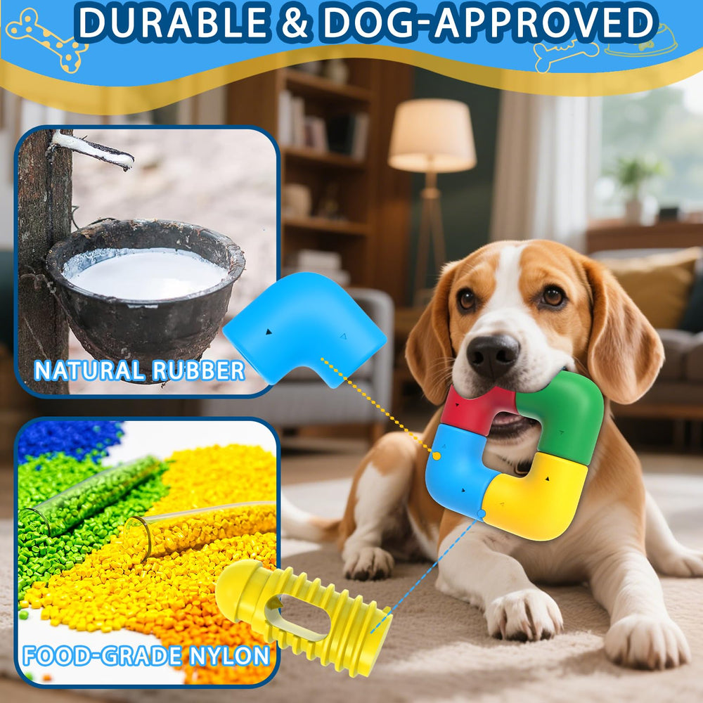 YZHDUXIU dog puzzle DIY mode lets you customize difficulty as dogs grow.