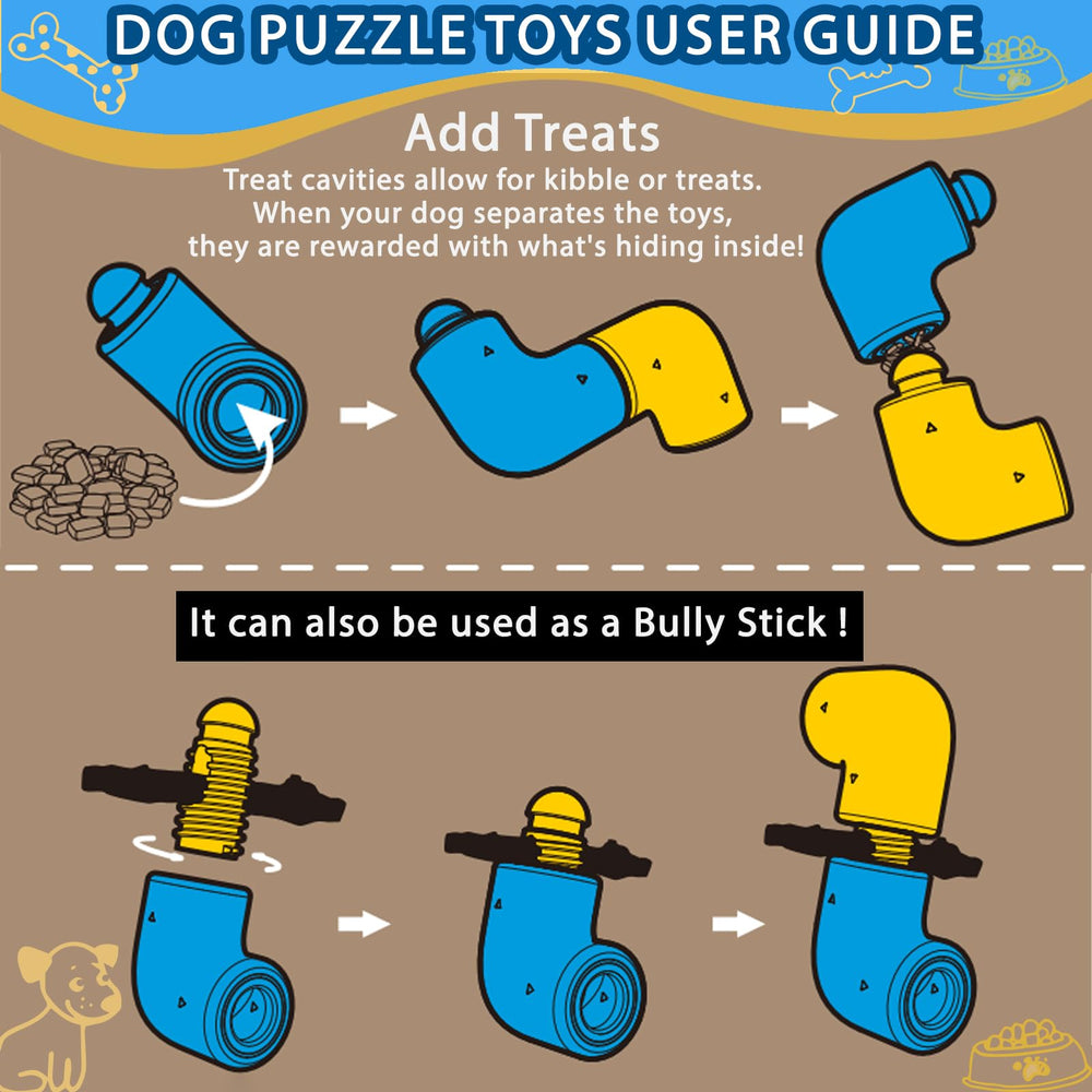 YZHDUXIU dog puzzle for large dogs showcases durable design for strong chewers.