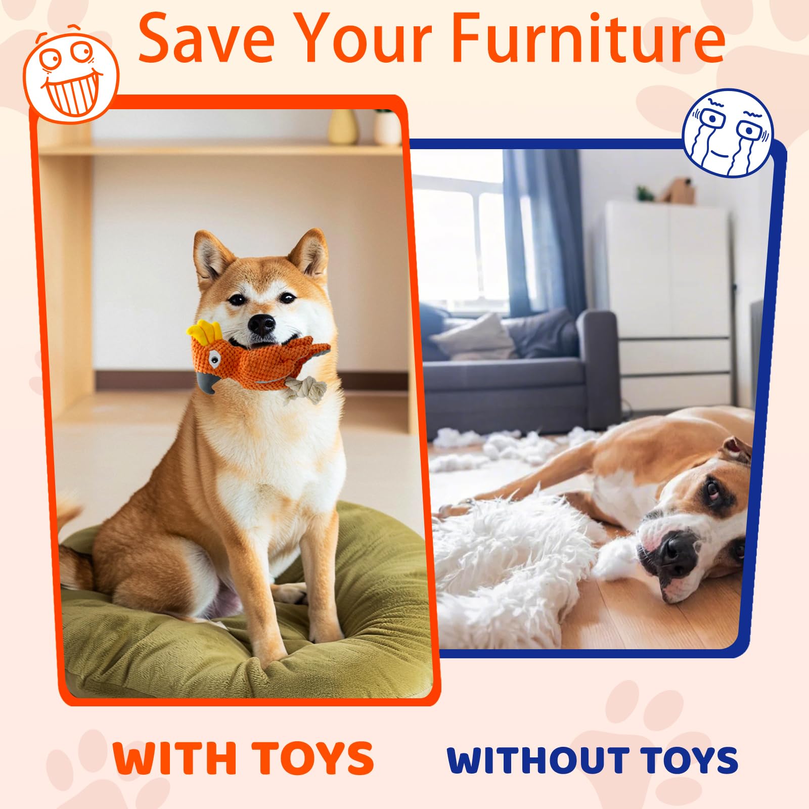 YZHDUXIU dog toys in action during interactive play