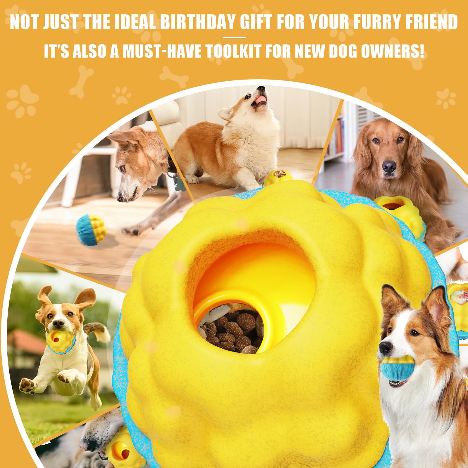 YZHDUXIU enrichment toy blends chew and treat-dispensing