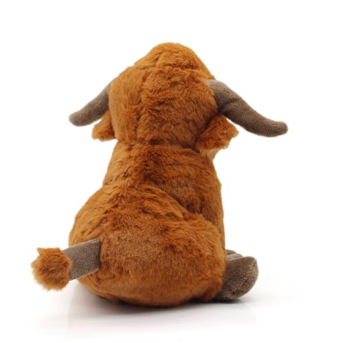 YZHDUXIU Highland Cow Toy in action during dog play session