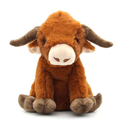 YZHDUXIU Highland Cow Toy squeaker closeup highlighting engaging sound cues