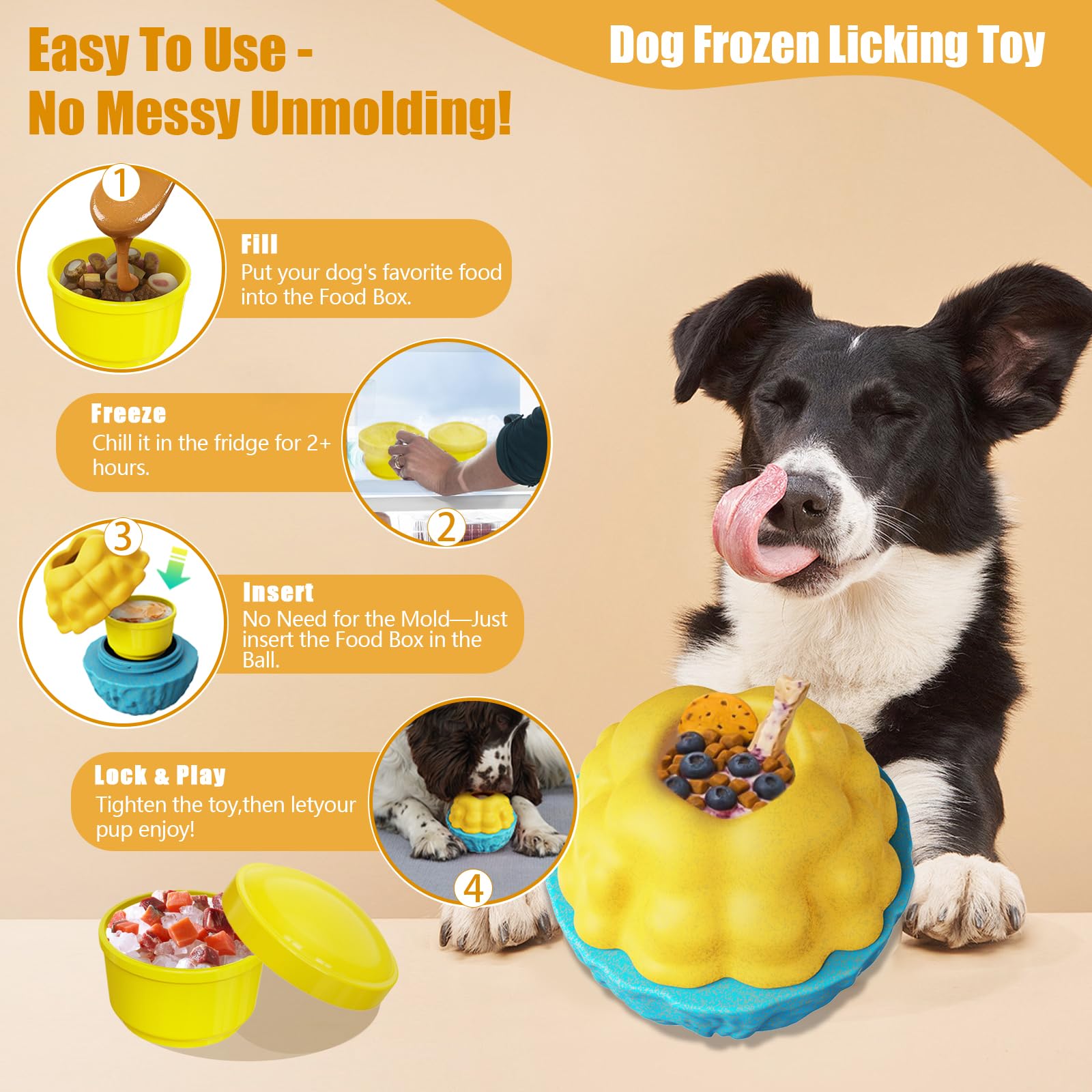 YZHDUXIU pupsicle puzzle engages smart dogs for mindful chewing