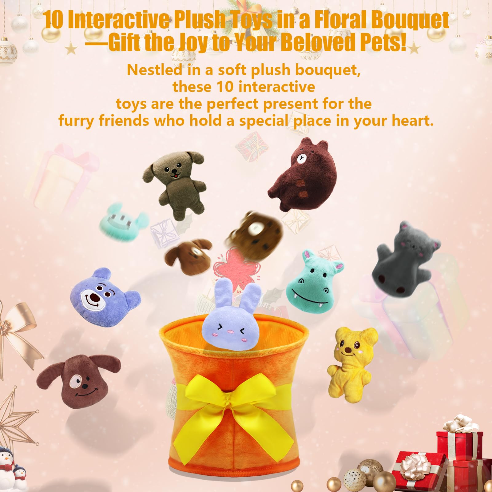 YZHDUXIU small dog toys animal plush bears for cuddly play and comfort