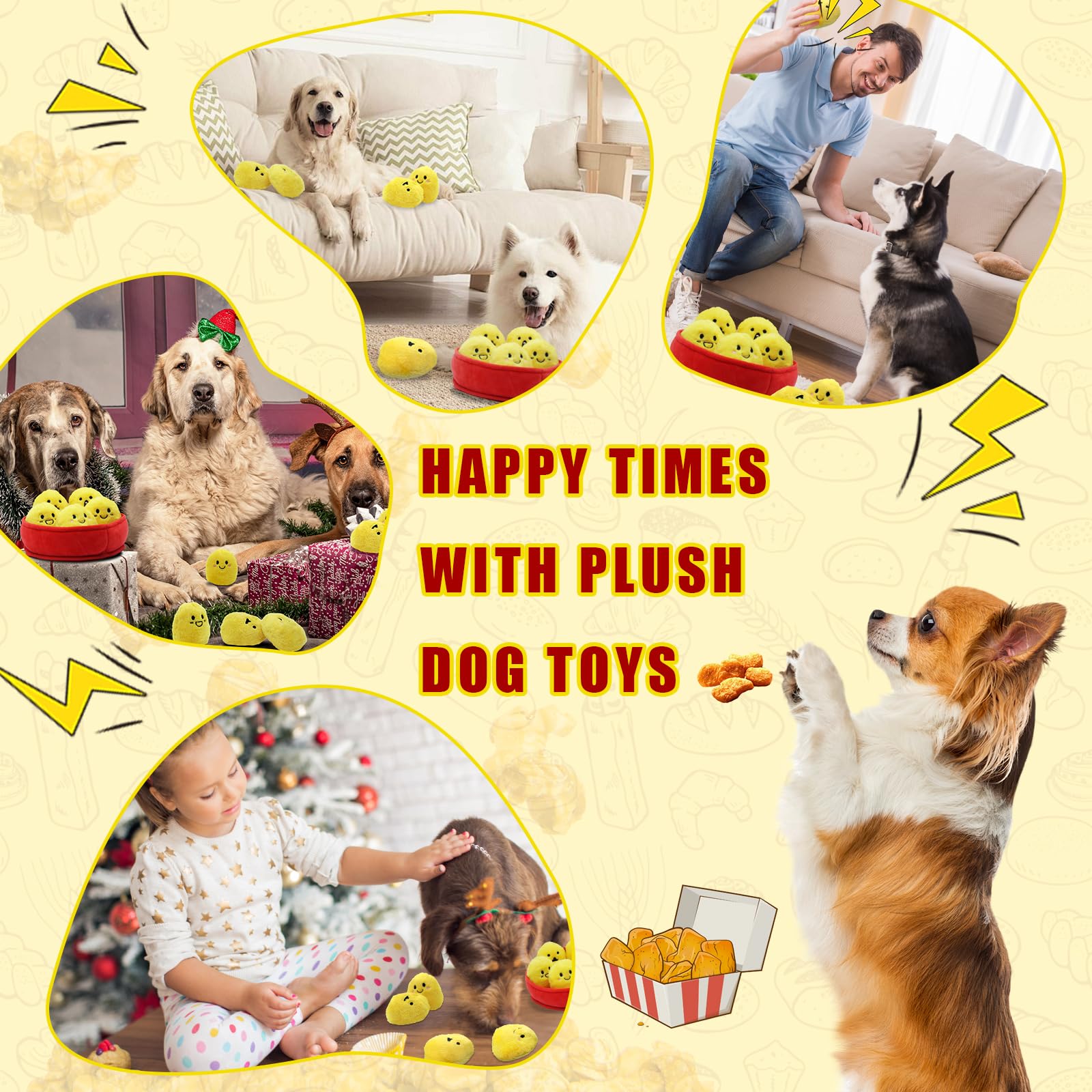 YZHDUXIU safe fabric emphasizes pet-safe materials ideal for gentle mouths.