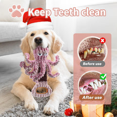 YZHDUXIU soft plush dog toy promotes tooth-friendly chewing and gum comfort.