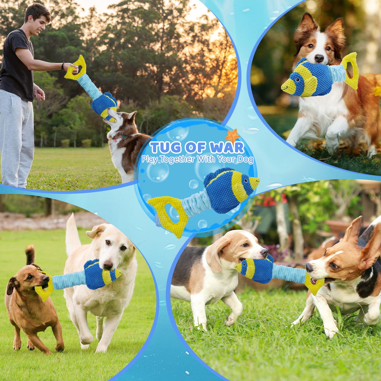 YZHDUXIU Tug of War Dog Toy Anxiety Relief redirects focus during anxious moments