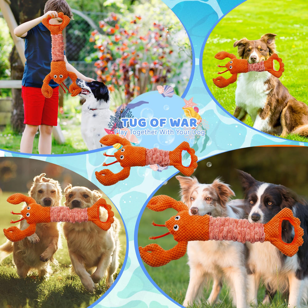 YZHDUXIU Tug of War Dog Toy crinkle paper inside—fun rustle to engage senses.