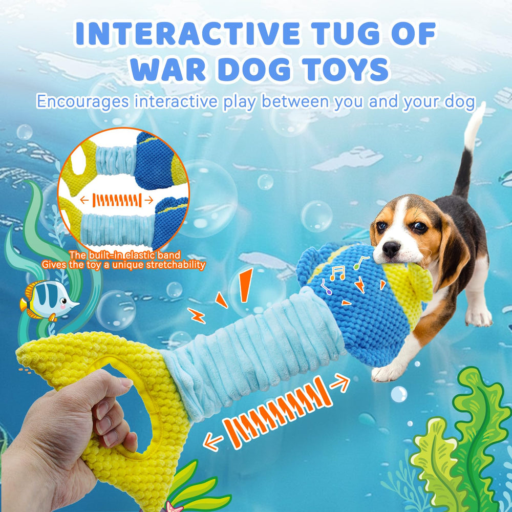 YZHDUXIU Tug of War Dog Toy Ergonomic Design fits paws and mouths