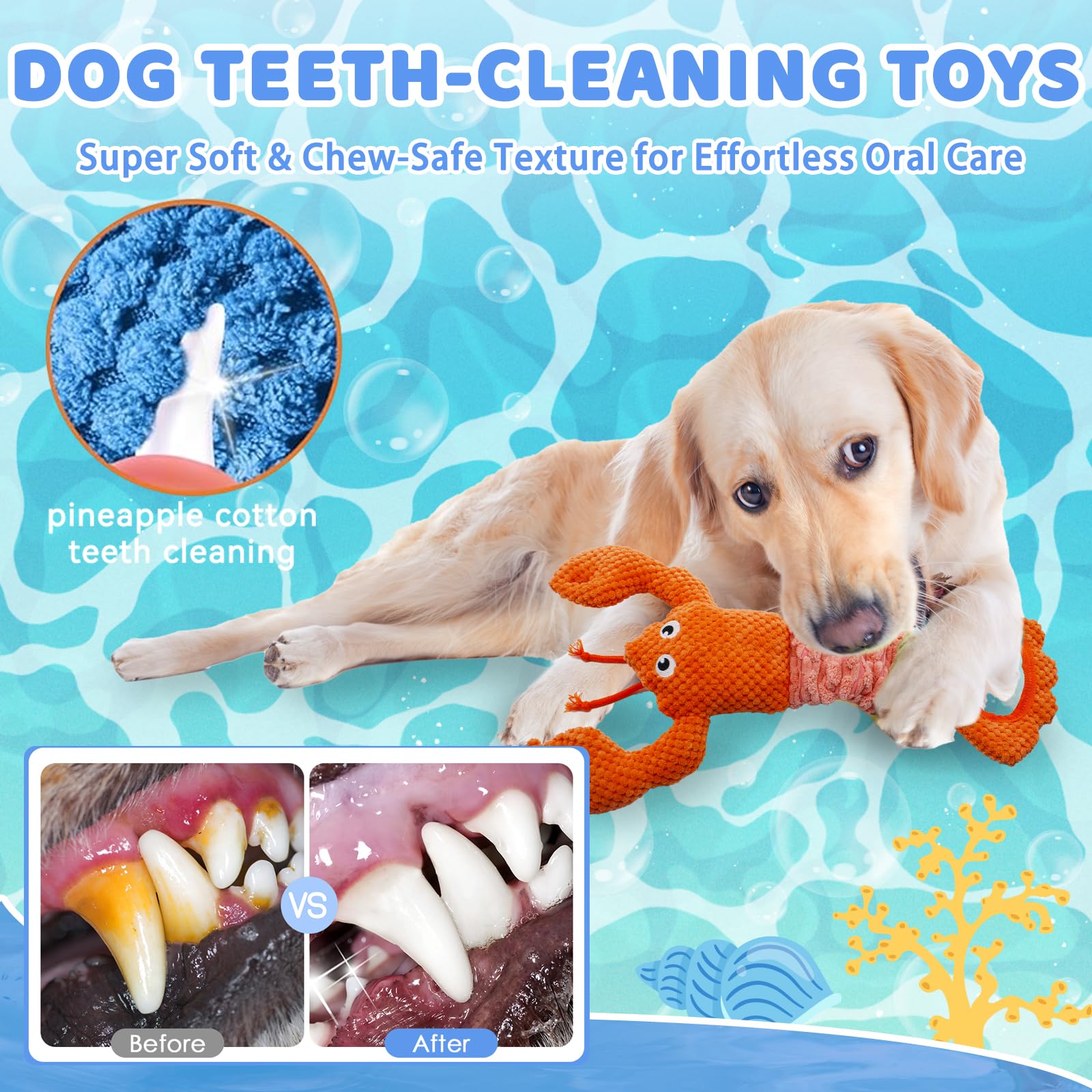 YZHDUXIU Tug of War Dog Toy plush stuffing—gentle on teeth and comfy snuggles.