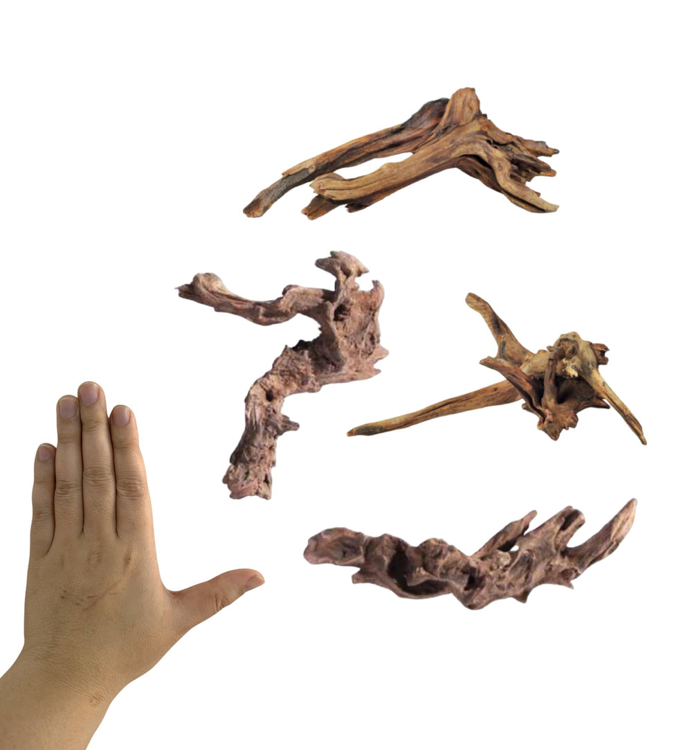 YZHZOM driftwood aquarium 4pcs collection adds natural realism to tanks.