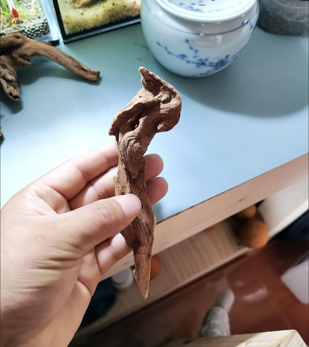 YZHZOM driftwood suitable for bearded dragon or turtle enclosures.