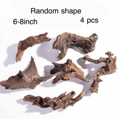 YZHZOM driftwood reptile tank accessory supports natural hides and enrichment.