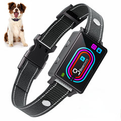 Zaguren dog bark collar front view showcases a discreet training aid for daily use