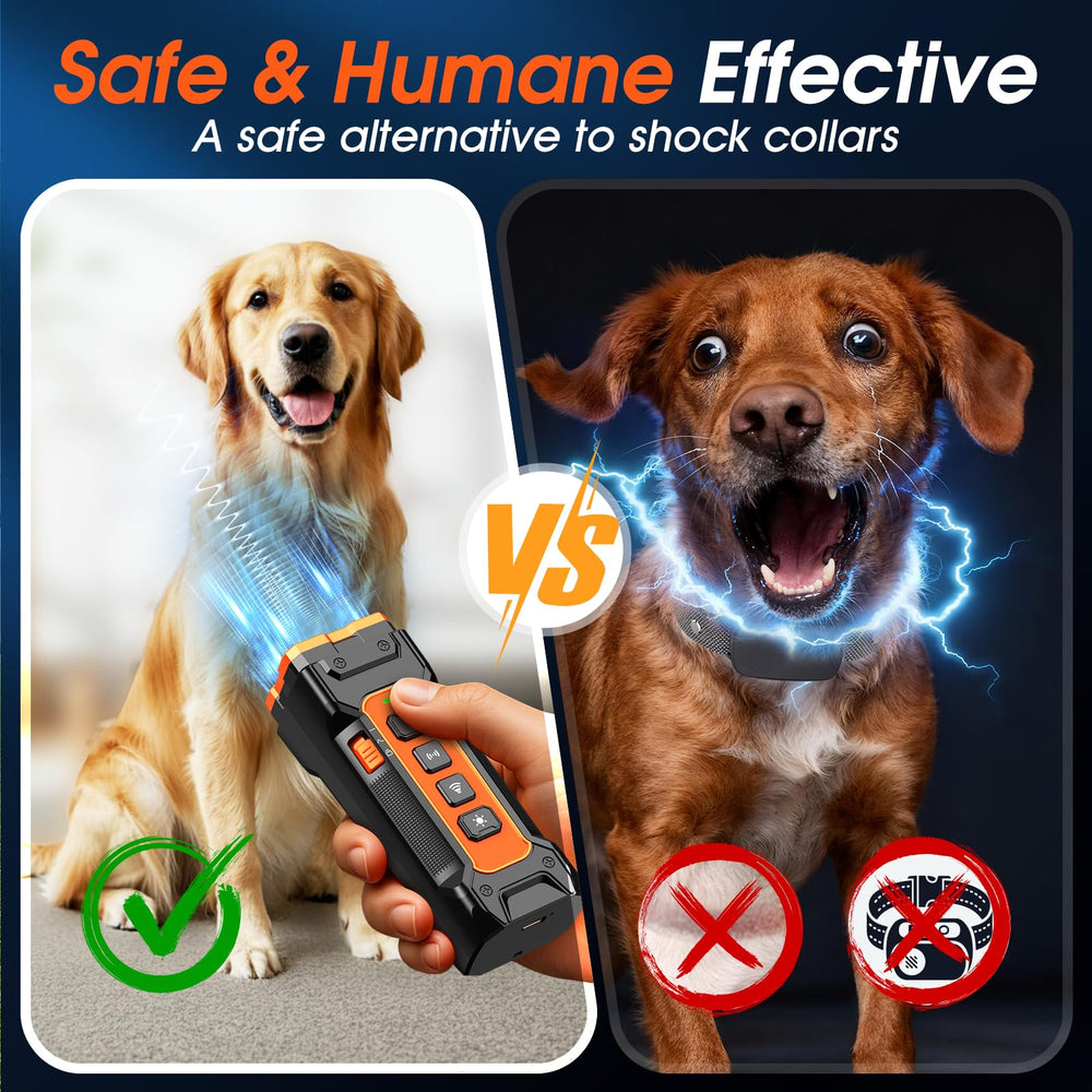 Zahawei bark deterrent with 50 ft range supports peaceful walks and yard time.