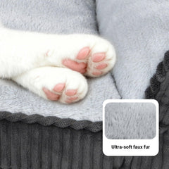 ZAKAPAWS cat couch durable construction maintains shape after lounging.