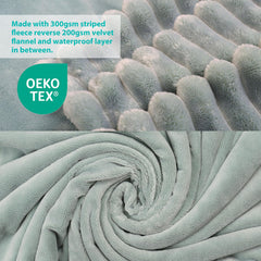 ZAKAPAWS blanket closeup shows plush faux fur texture for premium softness.
