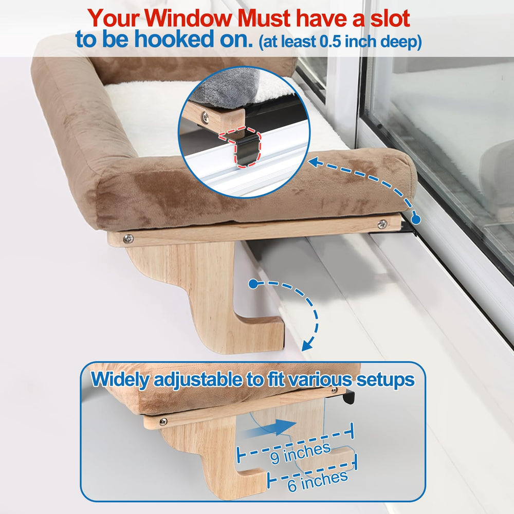 Zakkart cat perch soft bolsters provide joint-friendly support for nap time.