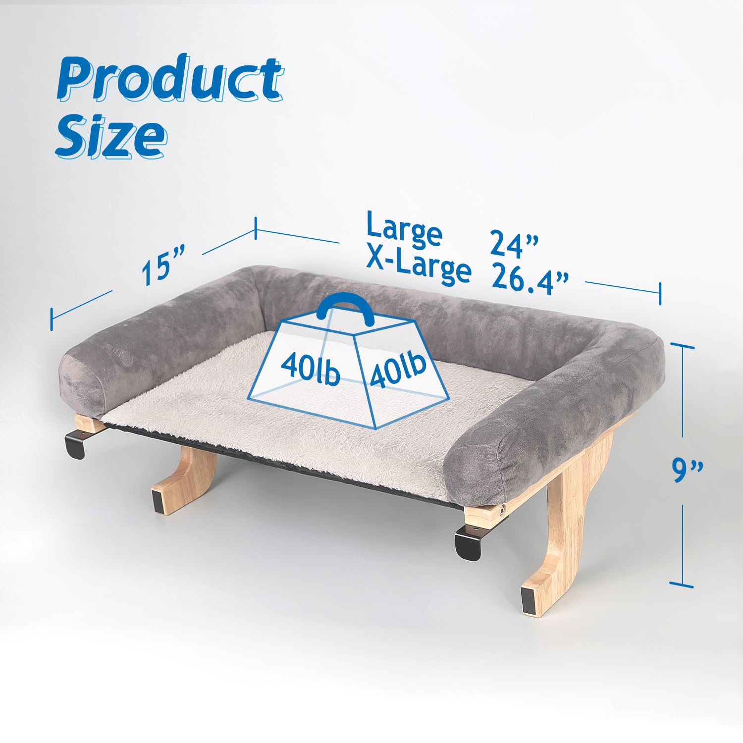 Zakkart cat perch xl bed dimensions reveal roomy lounge for large cats