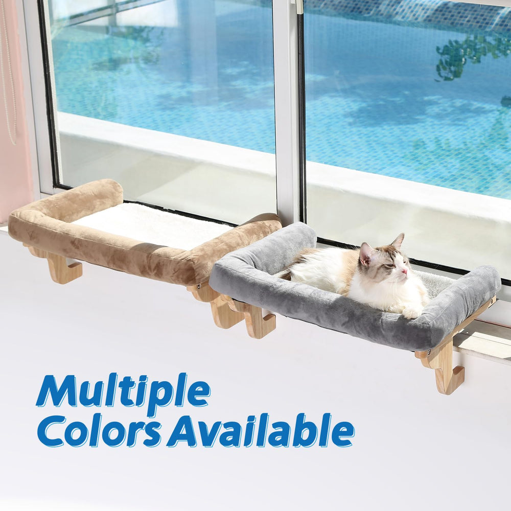 Zakkart cat window window perch large-cat use scene with roomy bed