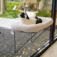 Zakkart cat window perch sturdy iron frame keeps cats secure during sunbathing