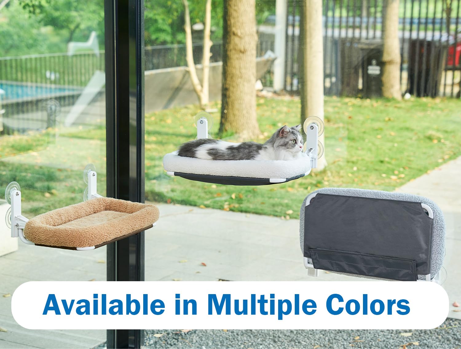 Zakkart large-cat window perch supports jumping and lounging safely.