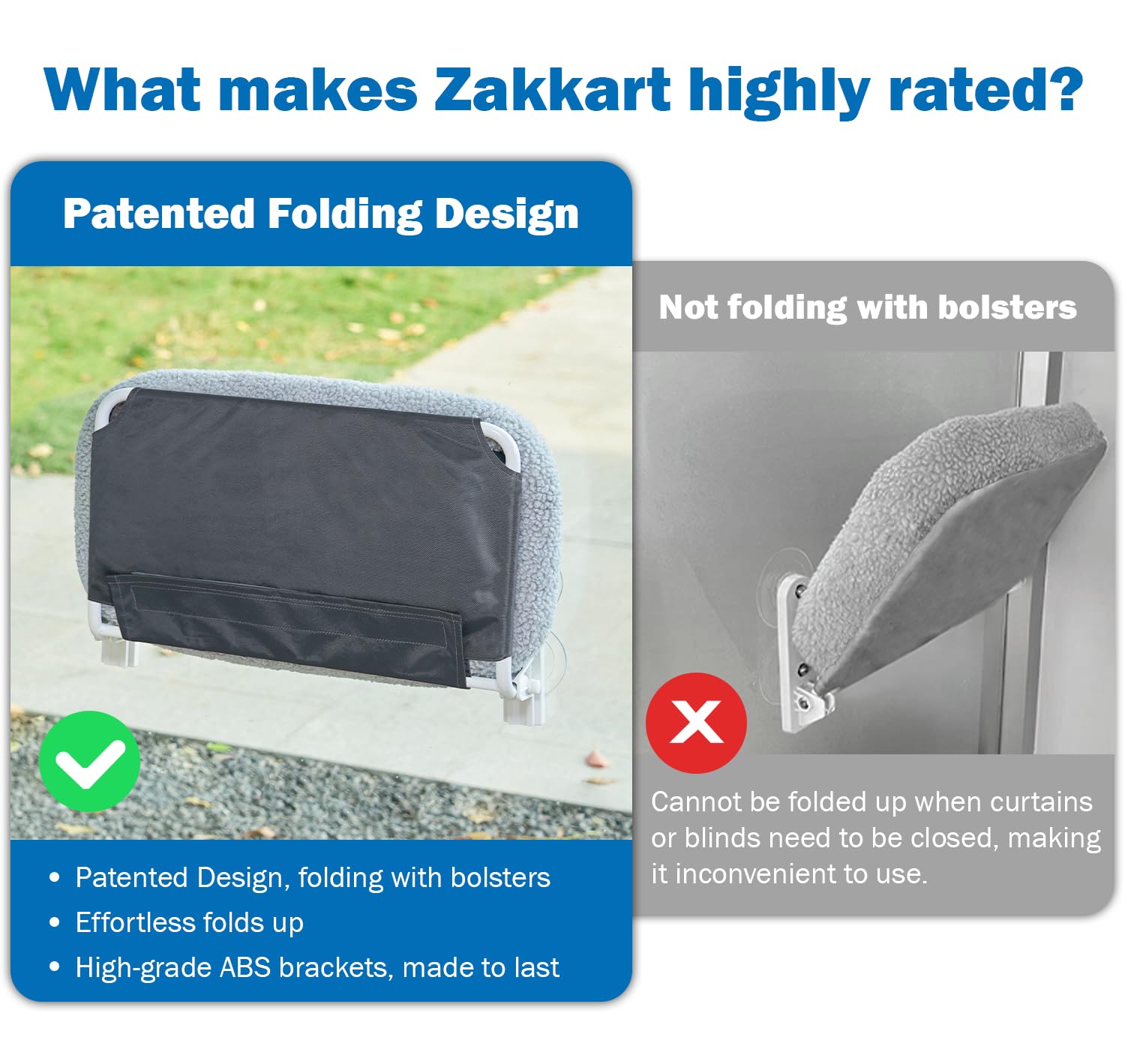 Zakkart machine washable bolster bed for quick refreshing clean.