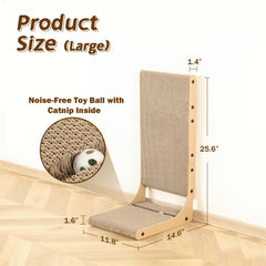 Zakkart reversible pad scratcher displaying two usable sides