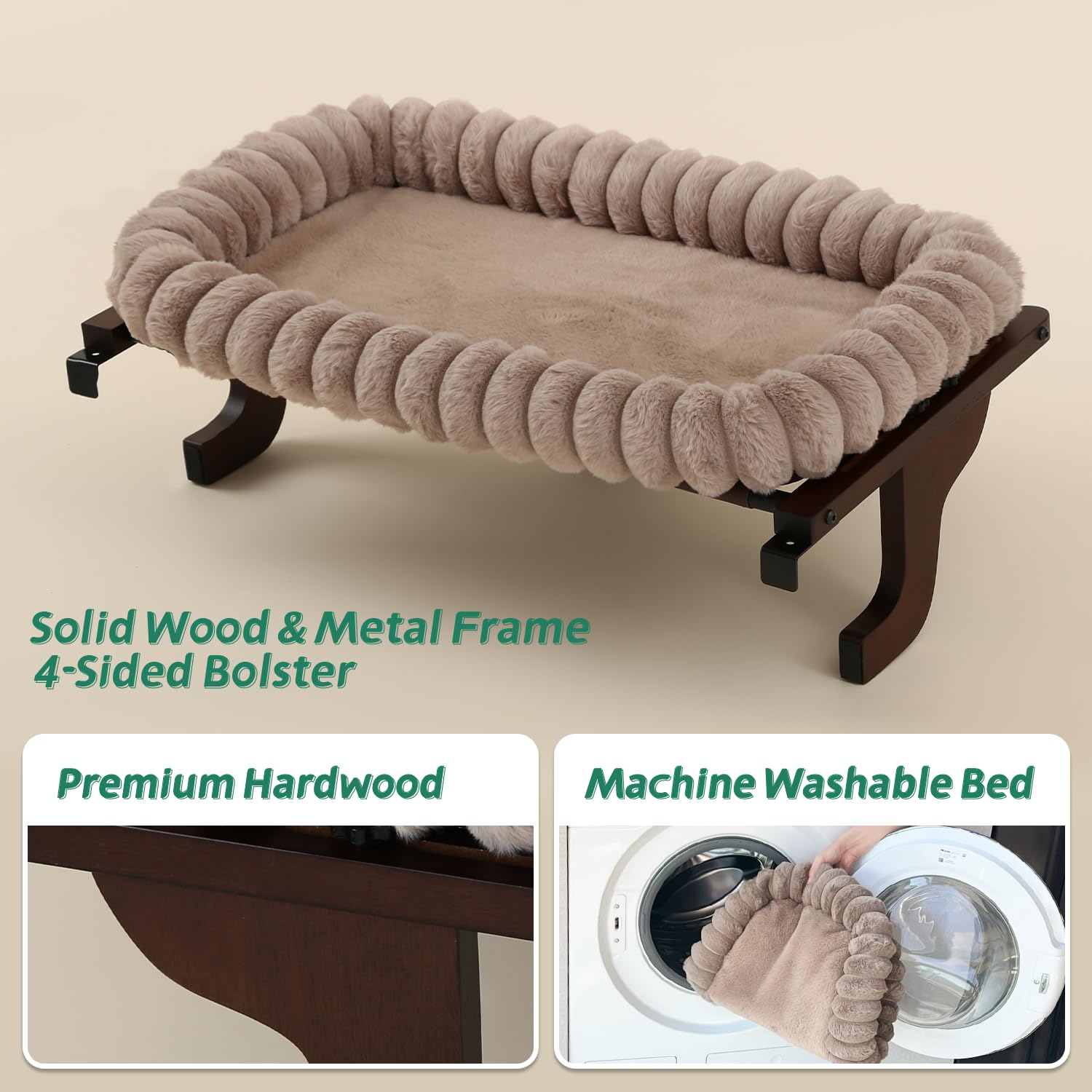 Zakkart SnugCloud removable bed for easy machine washing and maintenance
