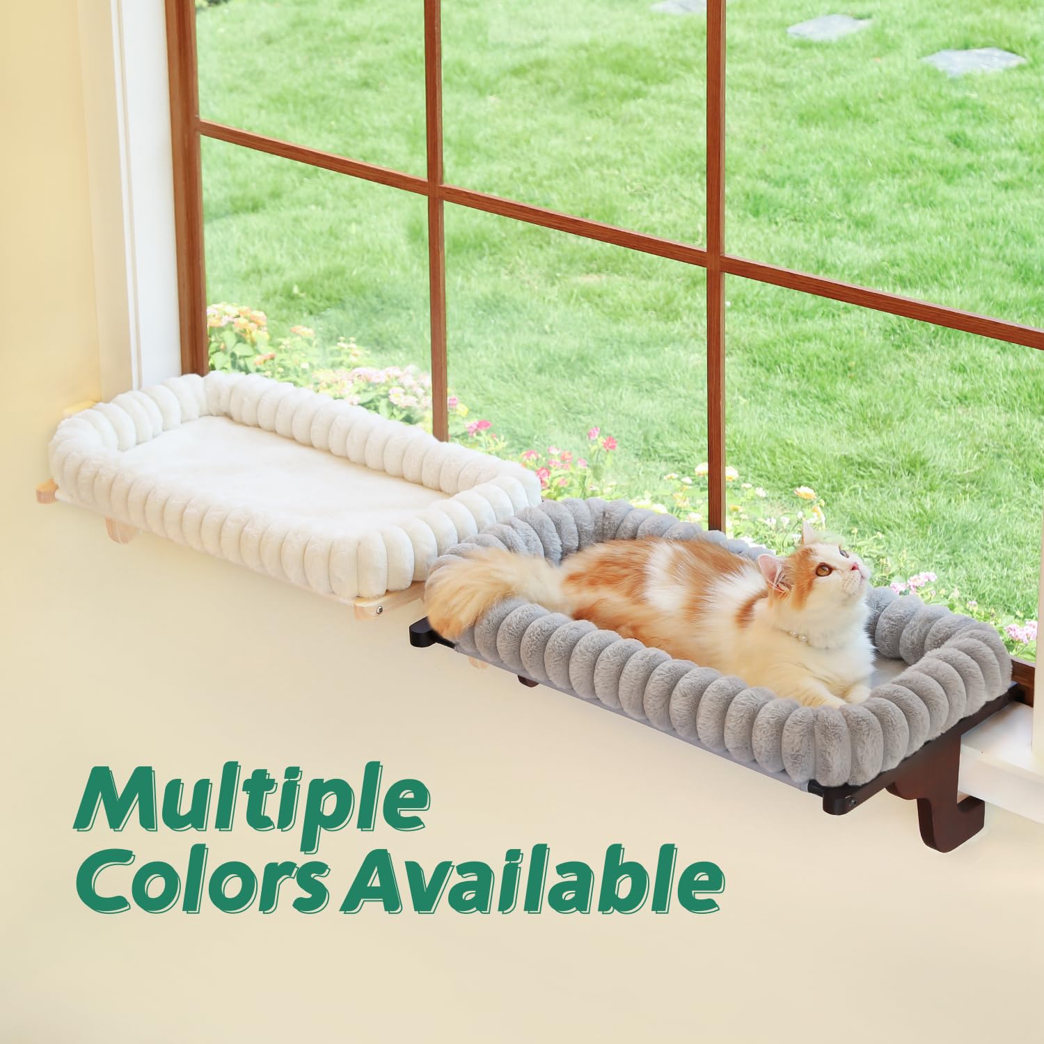 Zakkart SnugCloud portable perch easily moves between windows for sunny views