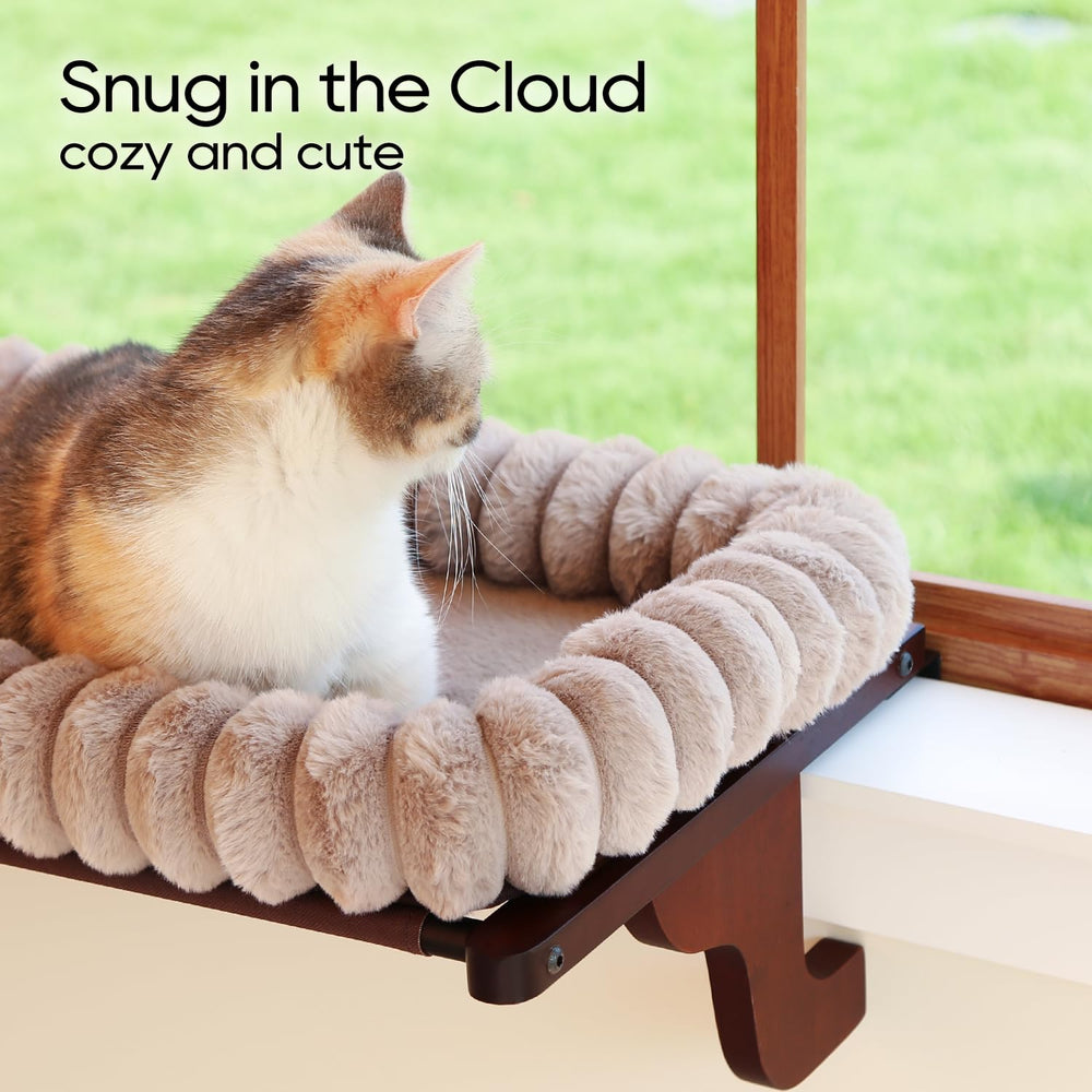 Zakkart SnugCloud in-window setup demonstrates easy, drill-free installation.