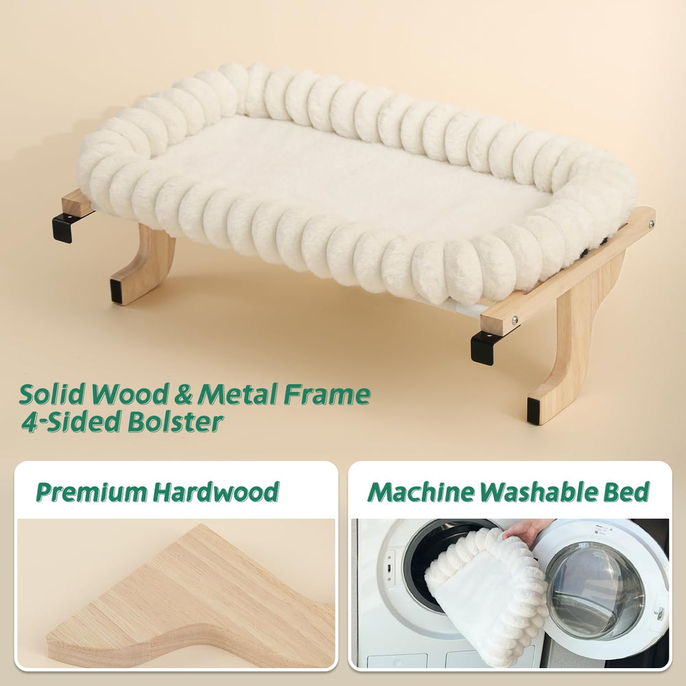 Zakkart SnugCloud plush faux-fur bed invites warm, comfortable window time.