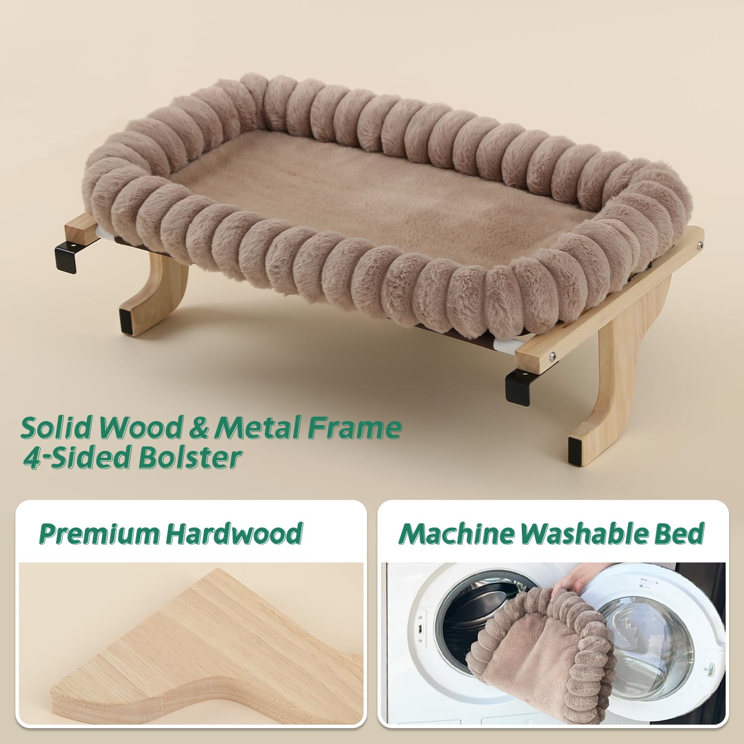 Zakkart SnugCloud upgraded faux-fur bed offers ultra-soft, durable comfort.