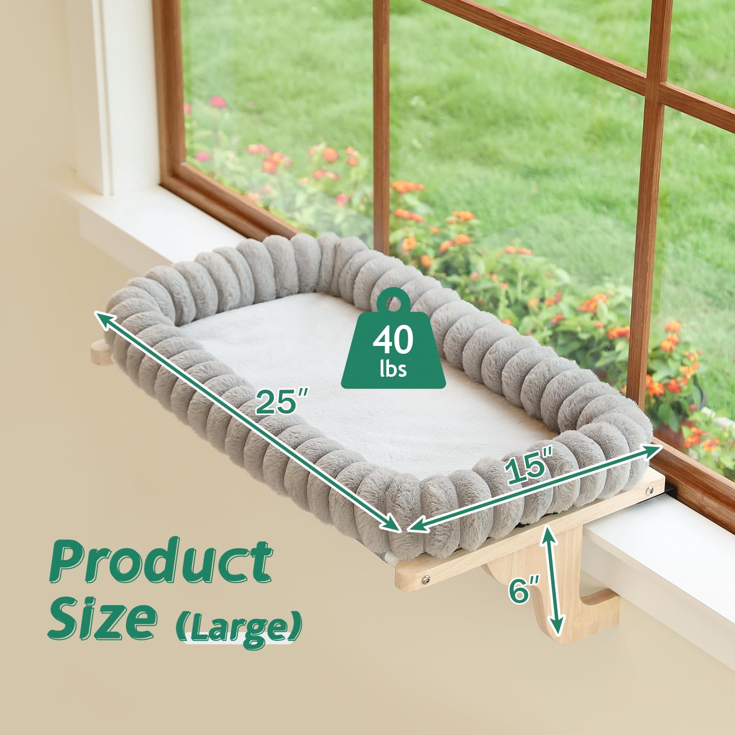 Zakkart SnugCloud 4-sided bolster provides secure space for curling and resting.