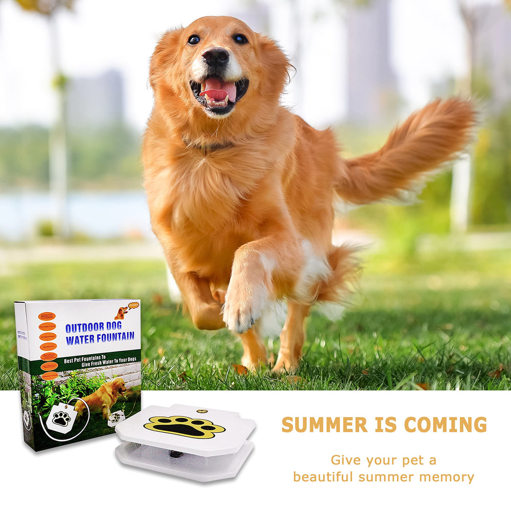 ZALBYUY maintenance-free outdoor fountain for pets.