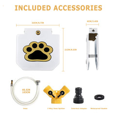 ZALBYUY paw-activated fountain pedal enables easy hydration.